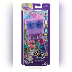 Polly Pocket Bunny Carnival Compact, Mini Playset & Travel Toy Brand New NIB